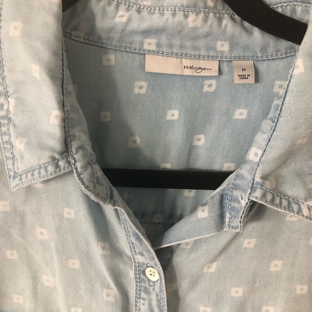 Halogen | Chambray| Sz S - Picture 2 of 4